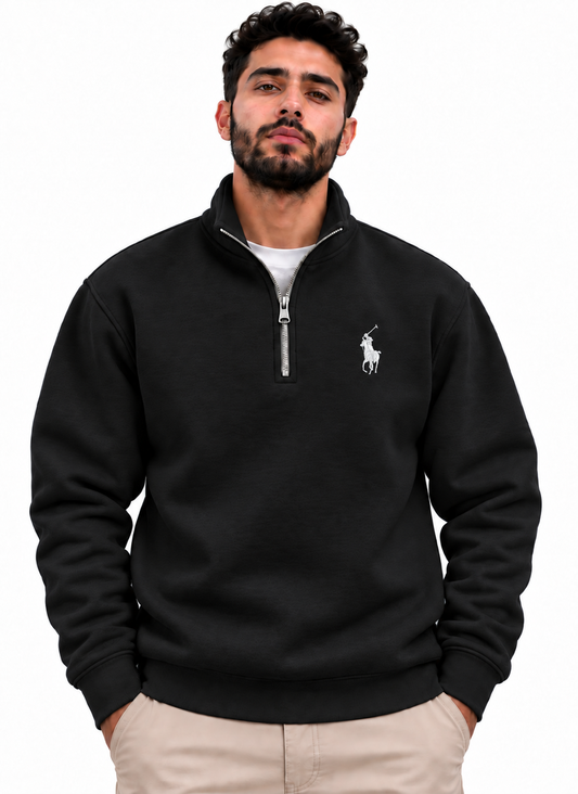 Polo Quarter-zip Oversized Sweatshirt