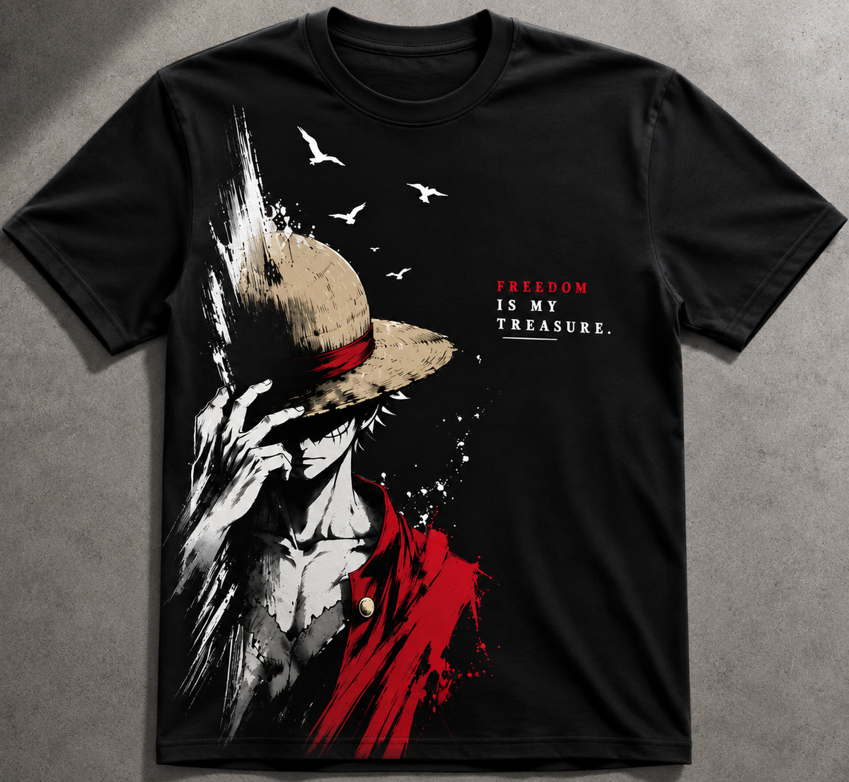 One Piece Regular Tesla Printed T-shirt