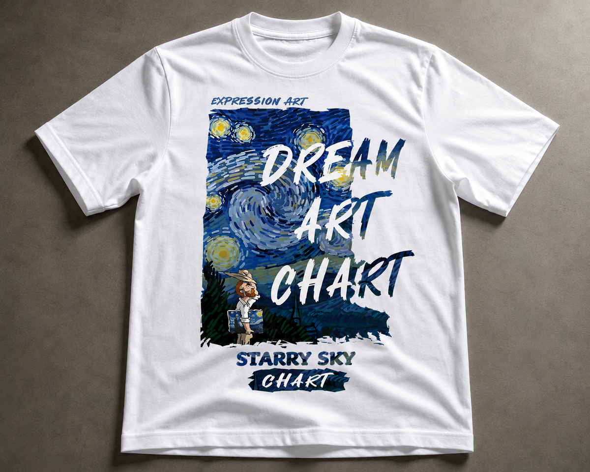 Dream Art Chart Regular Printed T-shirt
