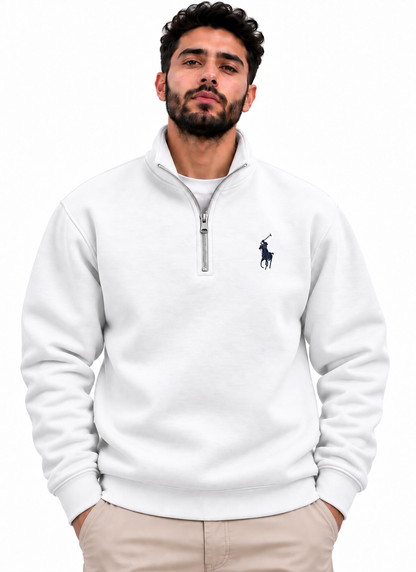 Polo Quarter-zip Oversized Sweatshirt