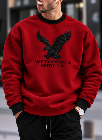 New American Eagle Oversized Ranger Round Sweatshirt