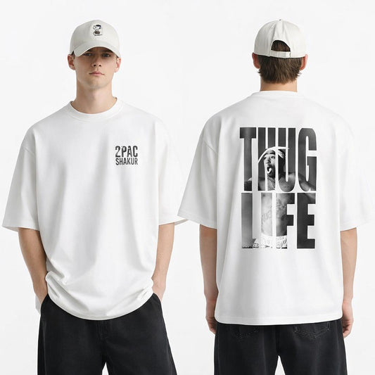 2Pac Oversized Printed T-shirt
