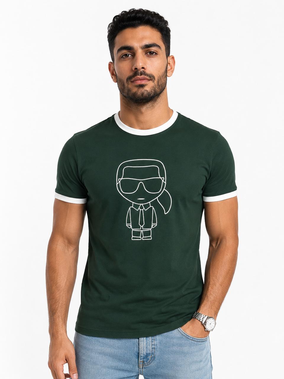 Karl Regular Ringer Printed T-shirt