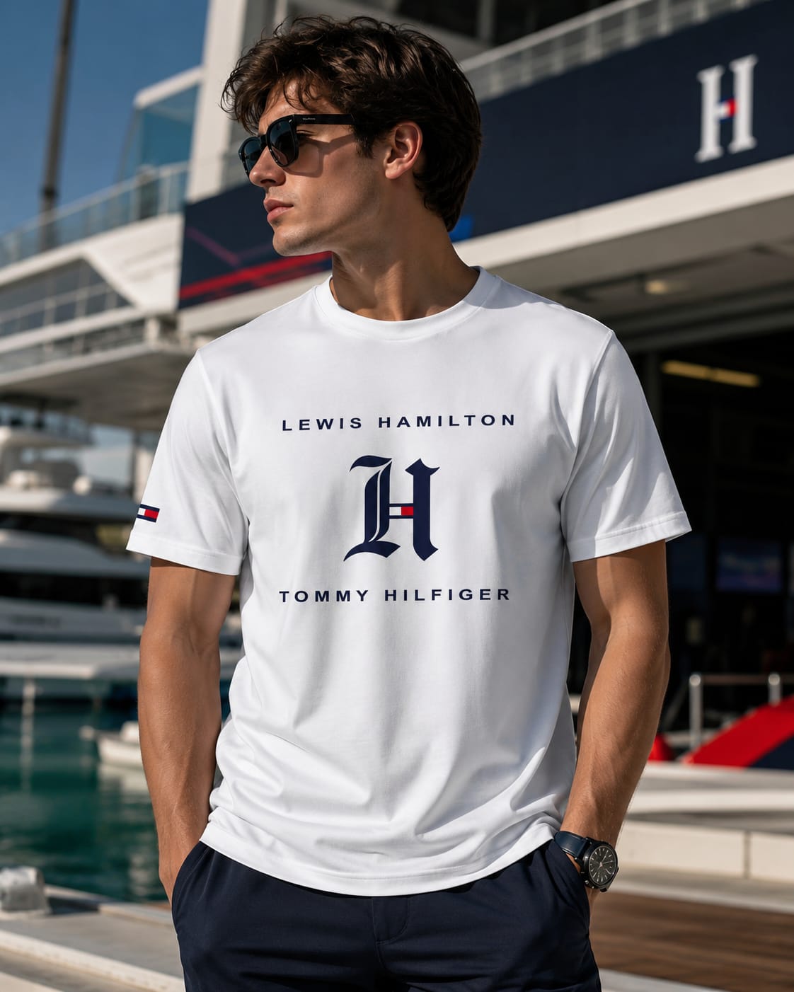 Tommy Regular Tesla Printed T-shirt