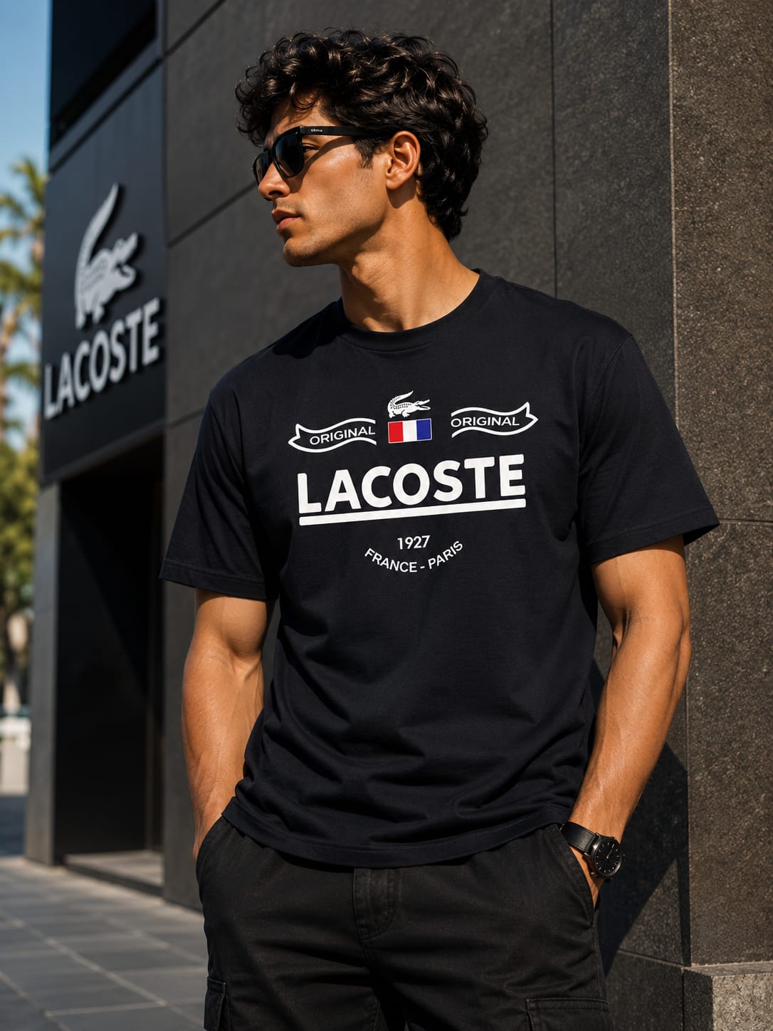 Printed Lacoste T-shirt