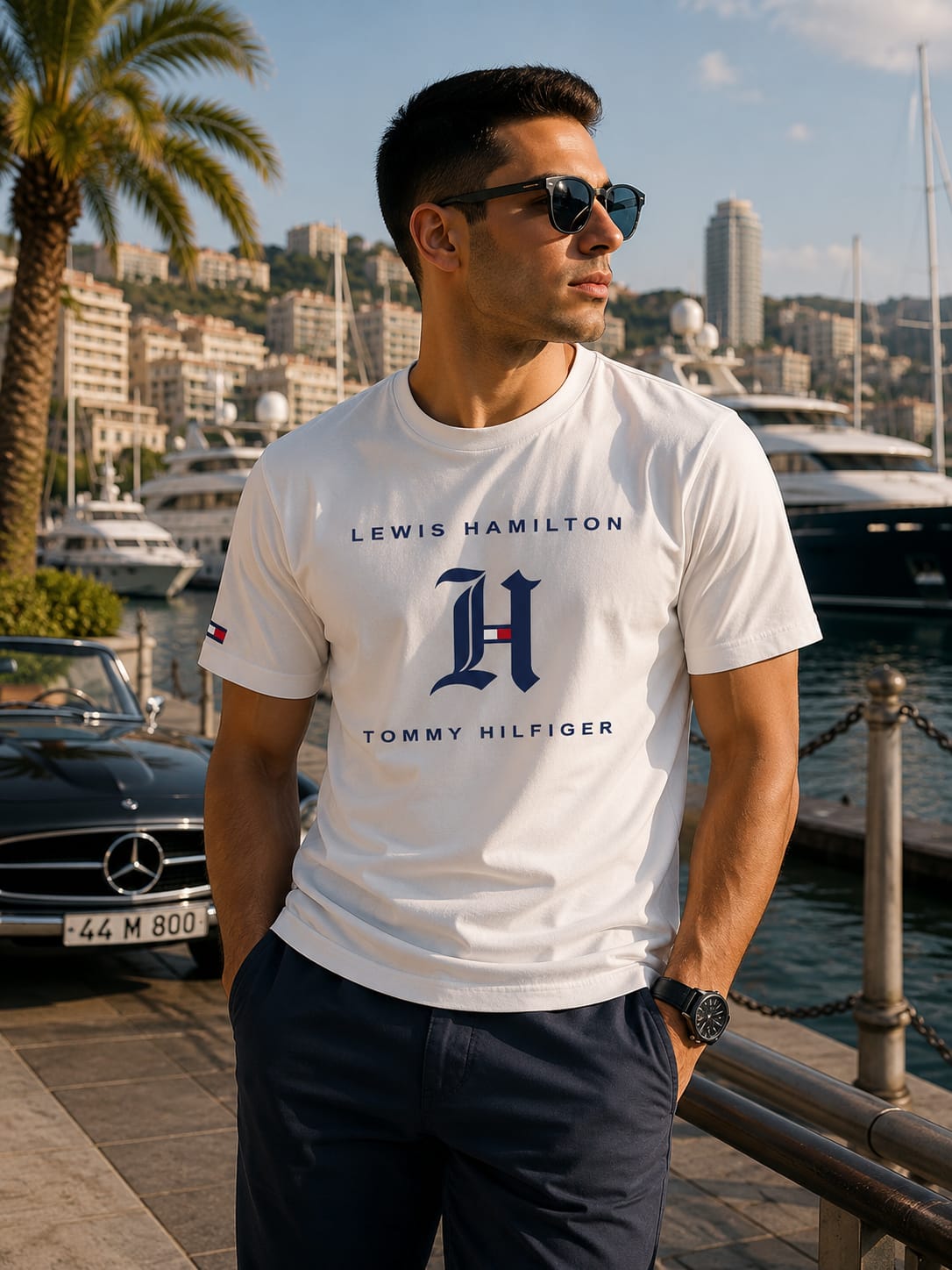 Tommy Regular Tesla Printed T-shirt