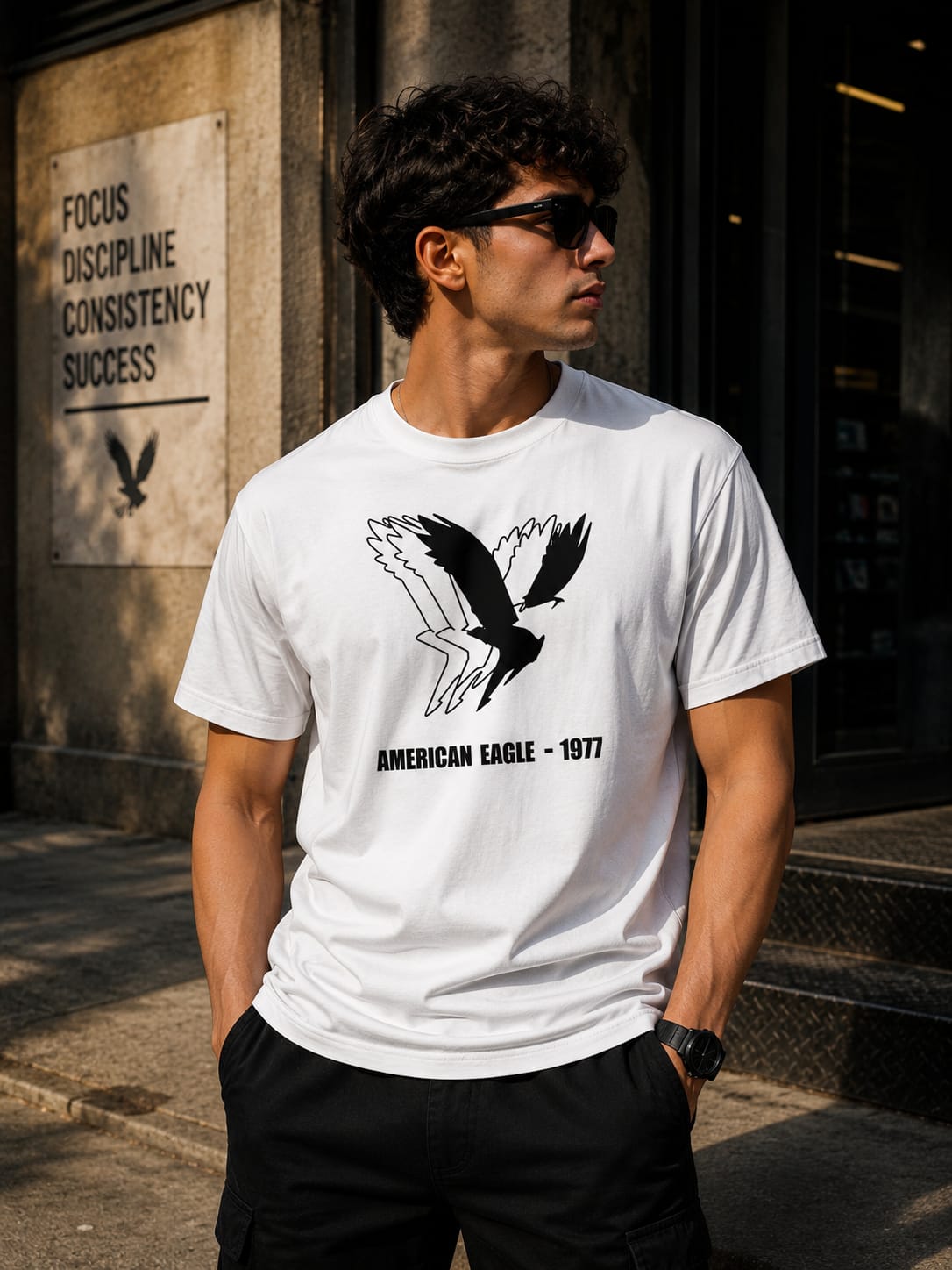 American eagle 1977 Regular Printed T-shirt