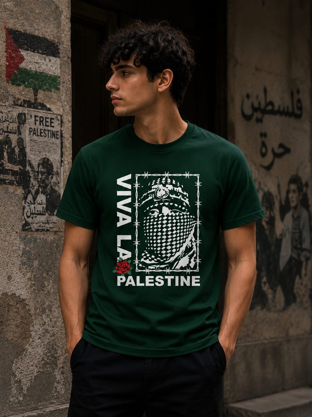 viva la palestine Regular Printed T-shirt