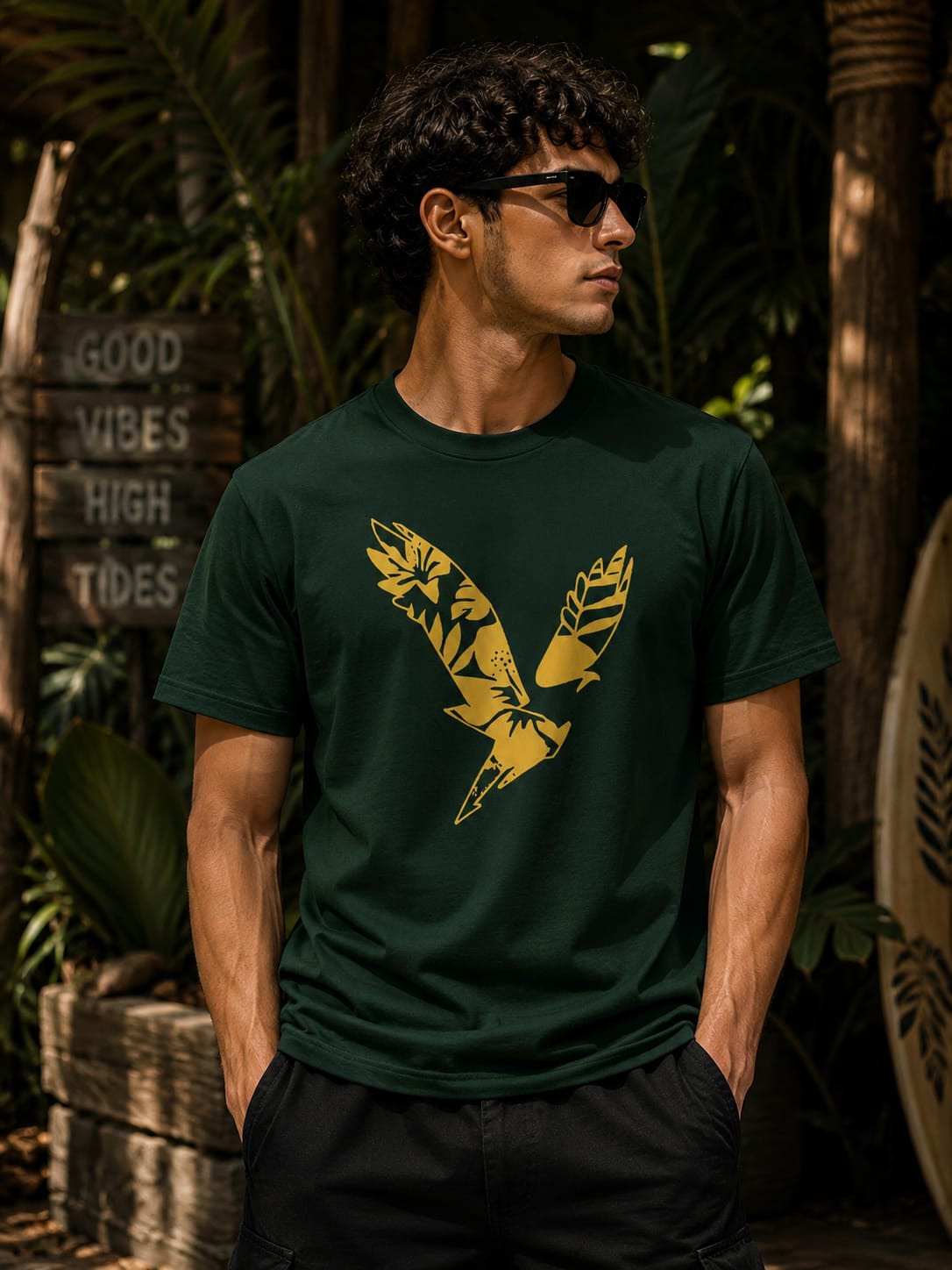 New American Regular Printed T-shirt