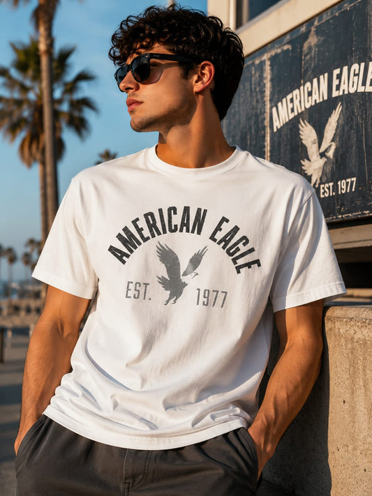 American Eagle 'New Regular Printed T-shirt