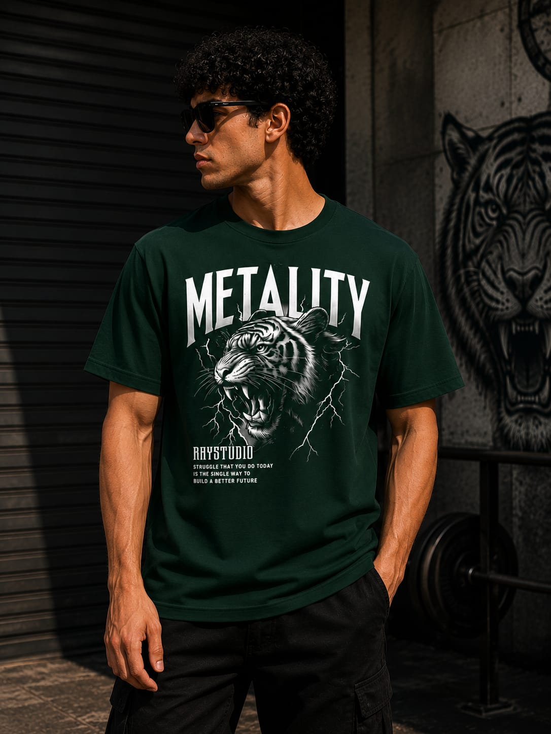 METALITY Regular Printed T-shirt