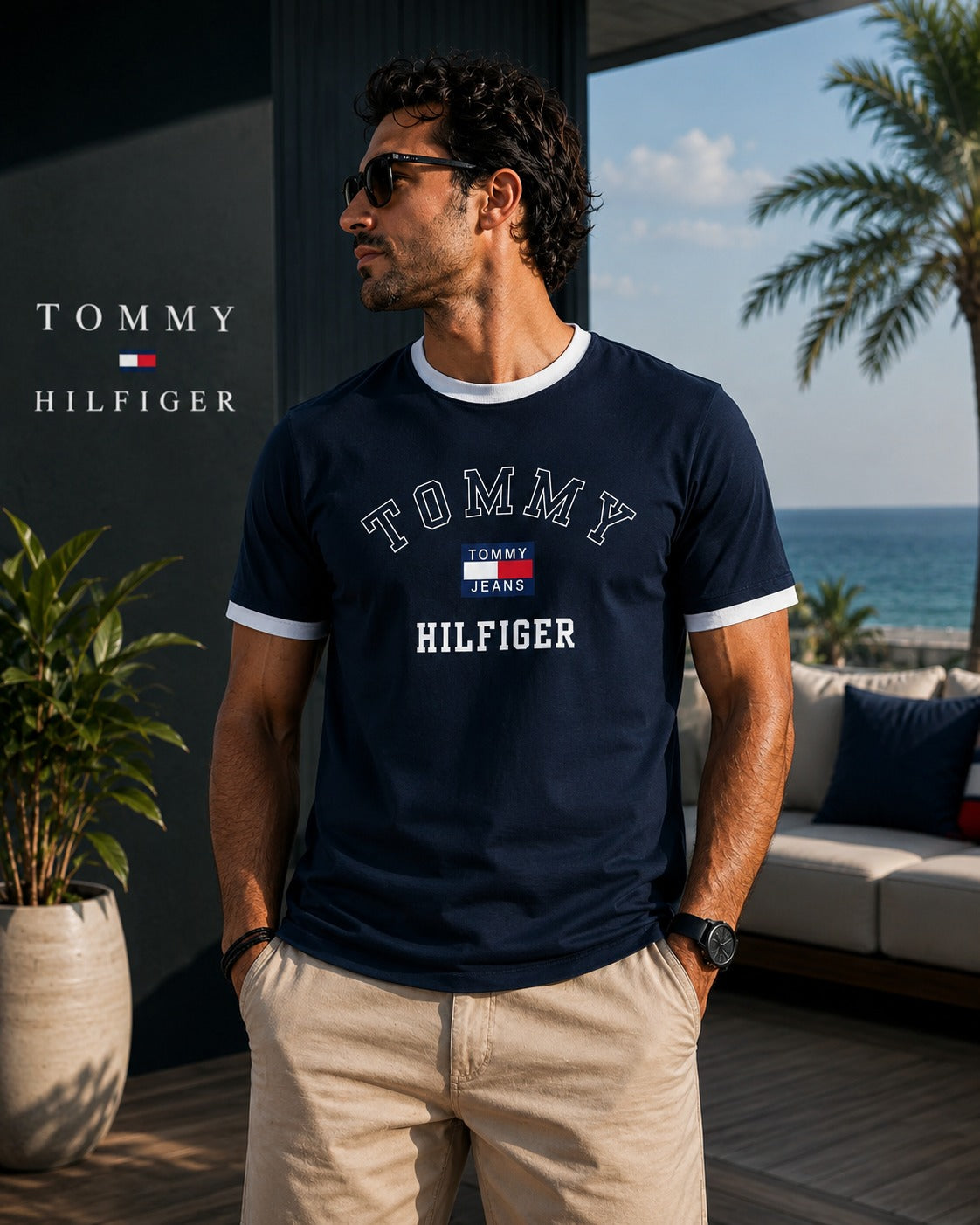 Tommy Hilfiger Regular Ringer Printed T-shirt