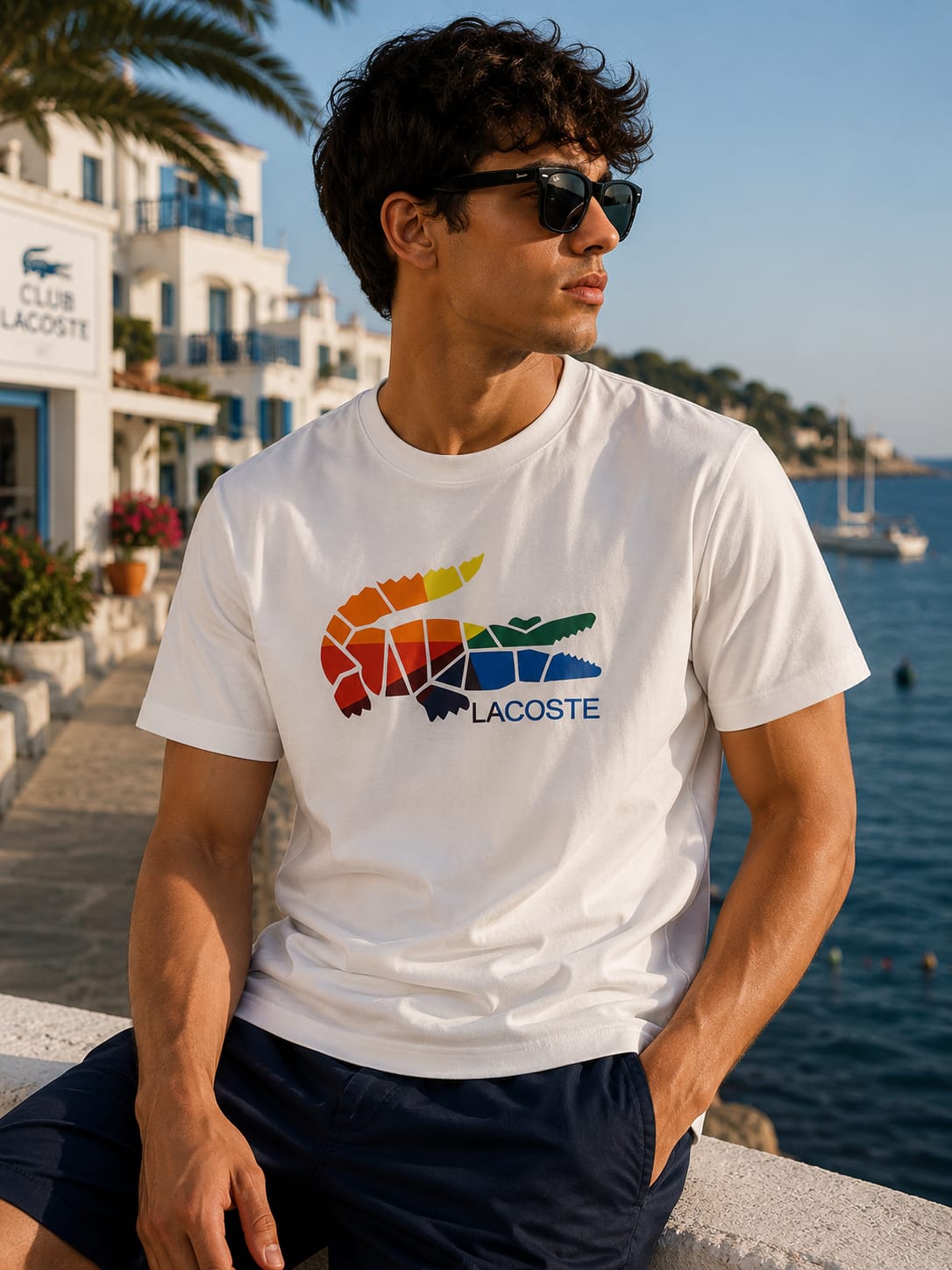 Printed Lacoste T-shirt