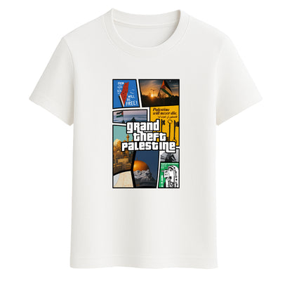 Grand Theft Palestine Regular Printed T-shirt