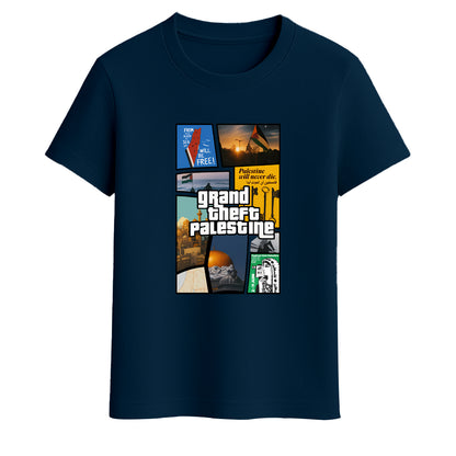 Grand Theft Palestine Regular Printed T-shirt