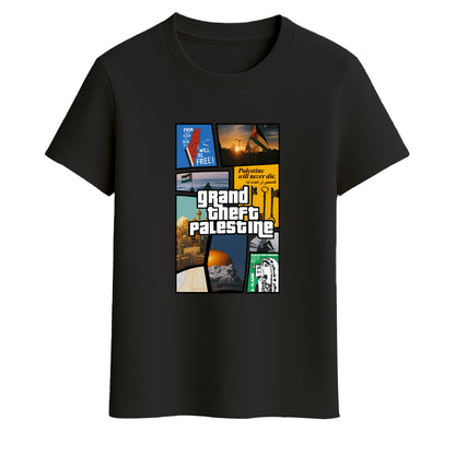 Grand Theft Palestine Regular Printed T-shirt