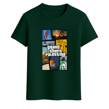Grand Theft Palestine Regular Printed T-shirt