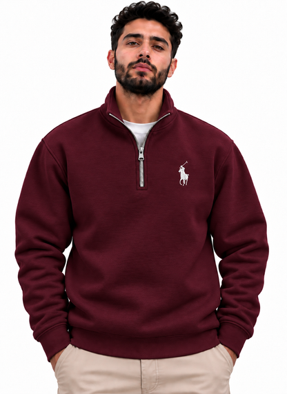 Polo Quarter-zip Oversized Sweatshirt